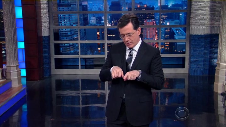 Screenshot of The Late Show with Stephen Colbert Season 1 Episode 128 (S01E128)