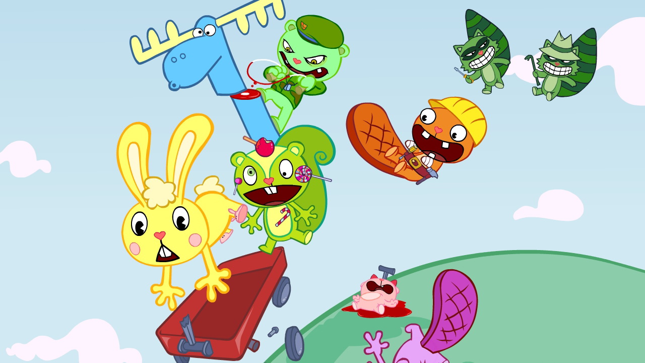 Happy tree friends фон