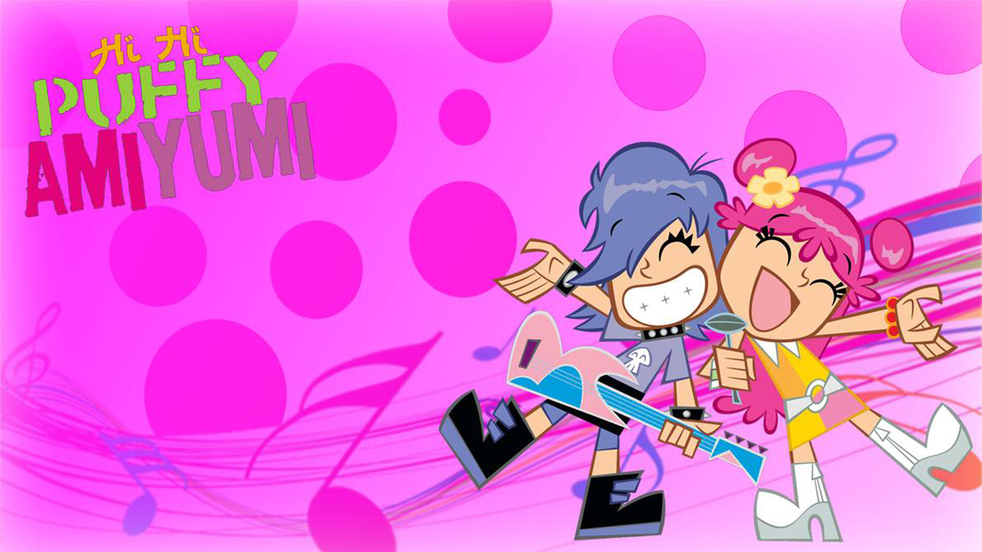 Hi hi puffy. Хай Хай Паффи ами Юми мультсериал. Puffy AMIYUMI мультсериал. Hi Hi puffy AMIYUMI. Hi Hi puffy AMIYUMI Гармония.